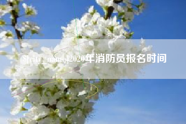 烟台2020年消防员报名时间