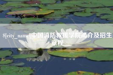烟台中国消防救援学院简介及招生章程