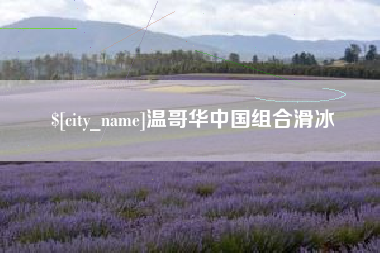 烟台温哥华中国组合滑冰