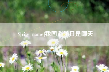 烟台我国消防日是哪天