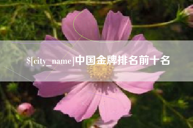 烟台中国金牌排名前十名