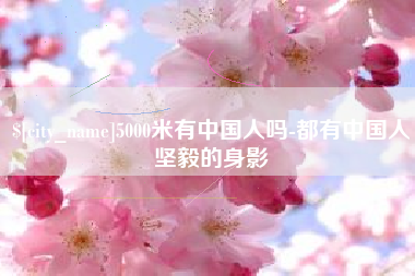 烟台5000米有中国人吗-都有中国人坚毅的身影