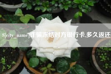 烟台诈骗冻结对方银行卡,多久返还