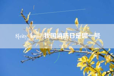 烟台我国消防日是哪一号
