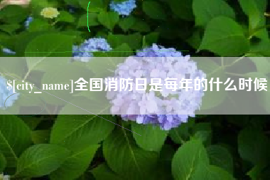 烟台全国消防日是每年的什么时候
