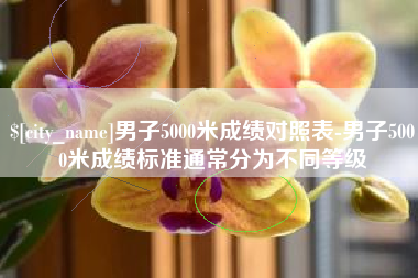 烟台男子5000米成绩对照表-男子5000米成绩标准通常分为不同等级