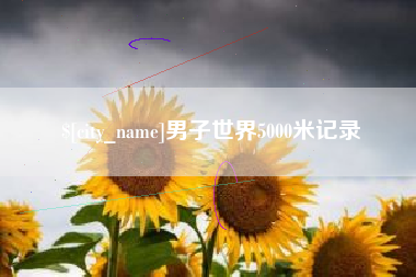 烟台男子世界5000米记录