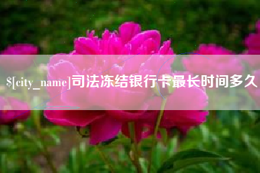 烟台司法冻结银行卡最长时间多久