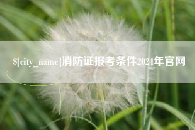 烟台消防证报考条件2024年官网
