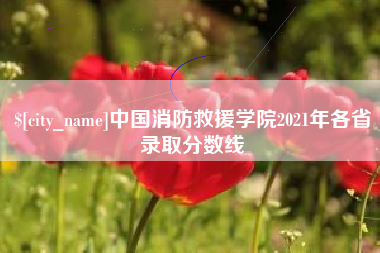 烟台中国消防救援学院2021年各省录取分数线