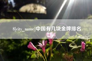 烟台中国有几块金牌排名