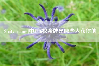 烟台中国6枚金牌是哪些人获得的