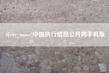 烟台中国执行信息公开网手机版