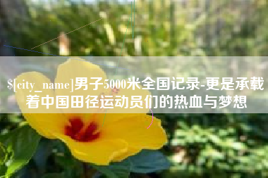 烟台男子5000米全国记录-更是承载着中国田径运动员们的热血与梦想