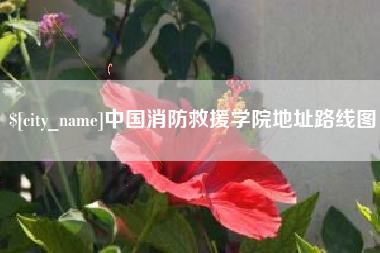 烟台中国消防救援学院地址路线图