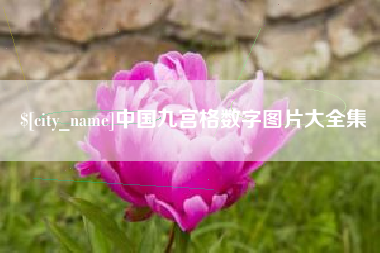 烟台中国九宫格数字图片大全集