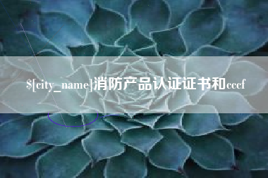 烟台消防产品认证证书和cccf