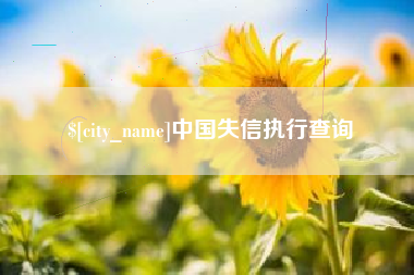 烟台中国失信执行查询