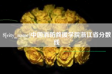 烟台中国消防救援学院浙江省分数线