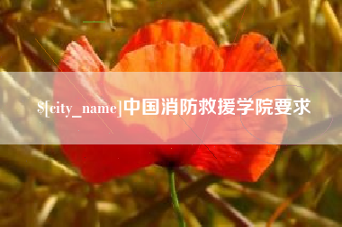 烟台中国消防救援学院要求