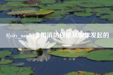烟台全国消防日是从哪年发起的