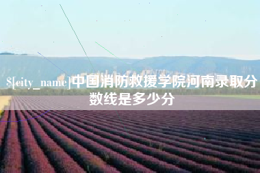 烟台中国消防救援学院河南录取分数线是多少分