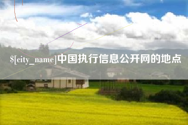 烟台中国执行信息公开网的地点