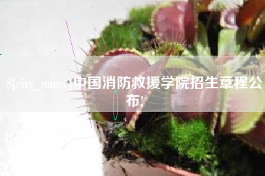 烟台中国消防救援学院招生章程公布!