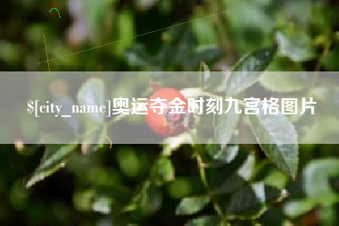 烟台奥运夺金时刻九宫格图片